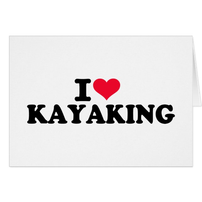 Amo el Kayaking (Anverso (Horizontal))