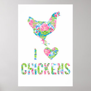 Amo el orden especial de los Posters de pollo
