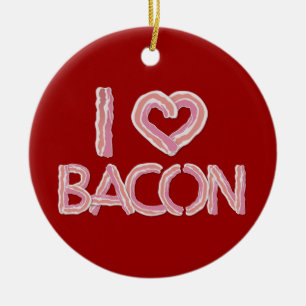 Amo el ornamento cerámico de Bacon