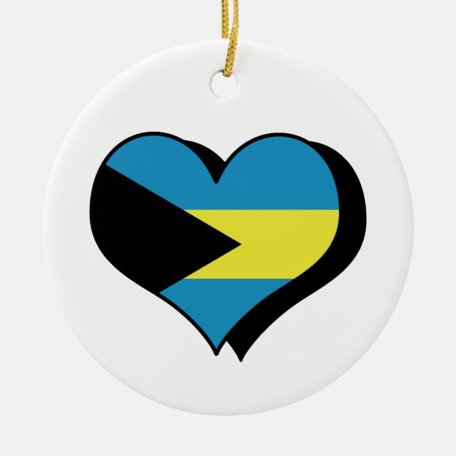Amo el ornamento de Bahamas (Frente)