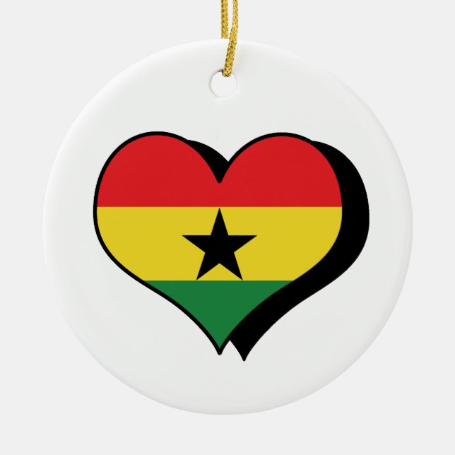 Amo el ornamento de Ghana (Frente)