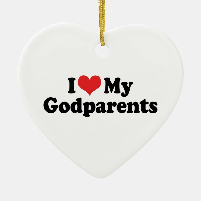 Amo el ornamento de mis padrinos (Frente)