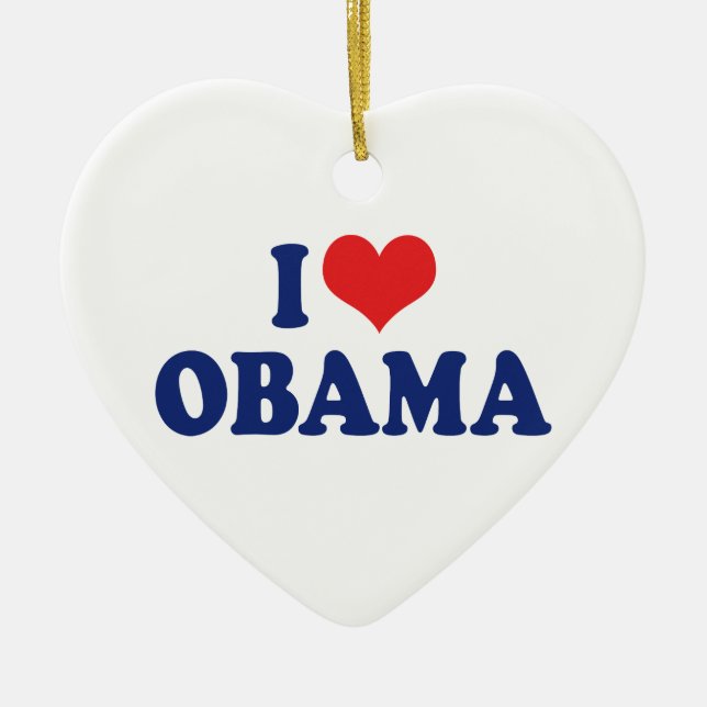 Amo el ornamento de Obama (Frente)