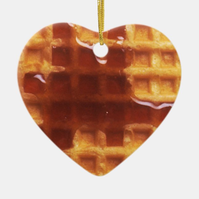 Amo el ornamento de Waffles (Frente)