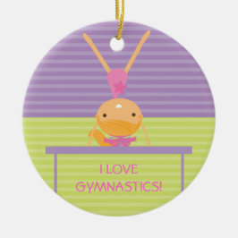 AMO el ornamento del navidad de la GIMNASIA