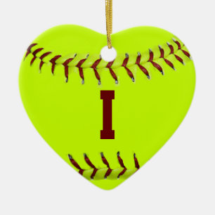 Amo el ornamento del softball