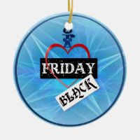 Amo el ornamento negro de viernes