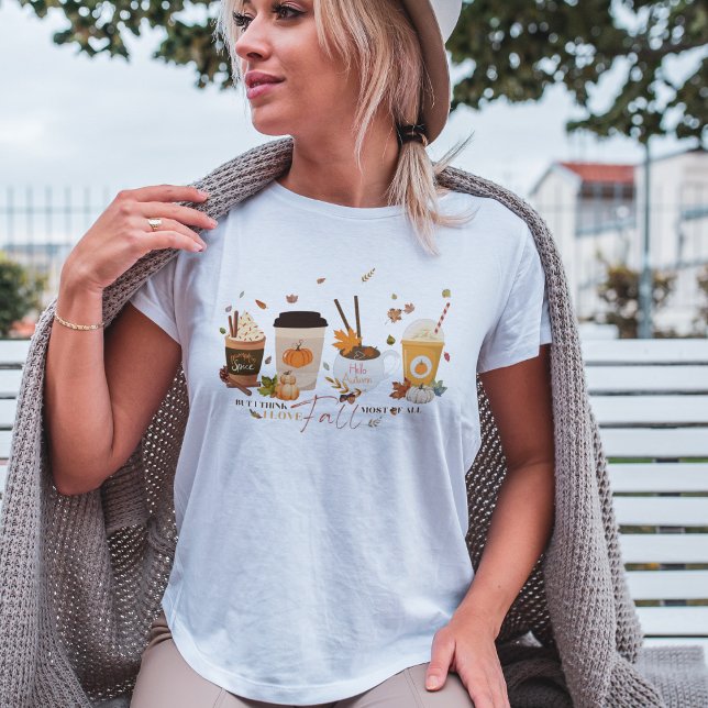 Amo el Otoño | Camiseta de Latte con Especias de C (Subido por el creador)