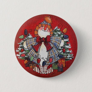 Amo el Pin del botón del navidad
