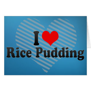 Amo el pudín de arroz