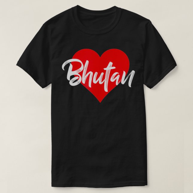 Amo el regalo de amante de las camisetas butanesas (Diseño del anverso)