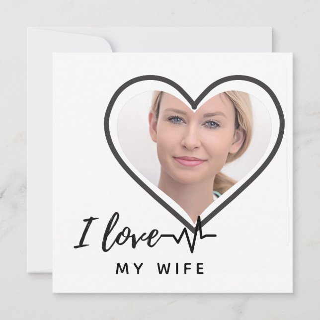 Amo el regalo de la foto de mi esposa - mejor Pers (Anverso)