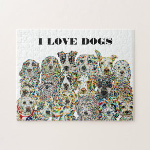 Amo el rompecabezas de los perros