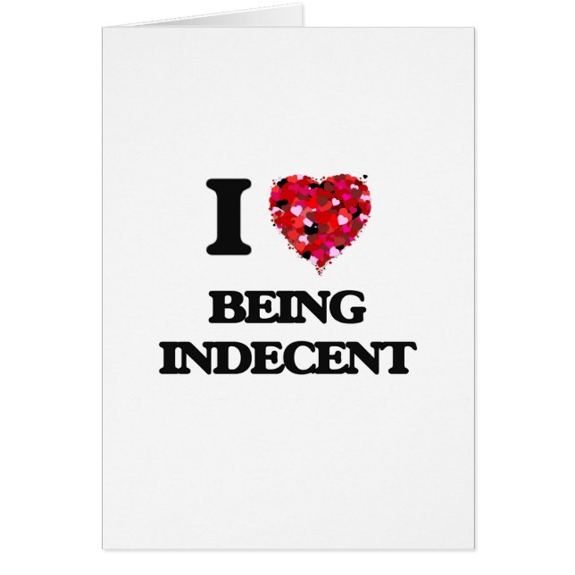 Amo el ser indecente (Frente)