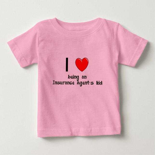 Amo el ser una camiseta del niño del agente de (Anverso)