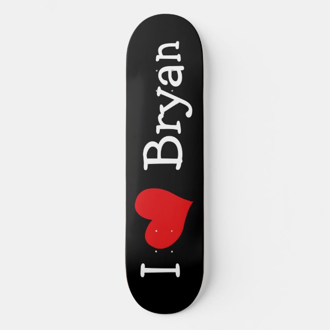 Amo el Skateboard Bryan (Anverso)