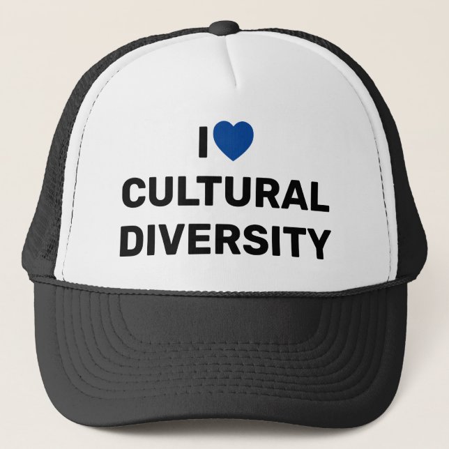 Amo el sombrero camionero de la Diversidad Cultura (Anverso)