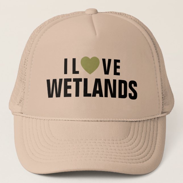 Amo el sombrero de camionero Wetlands™ (Anverso)