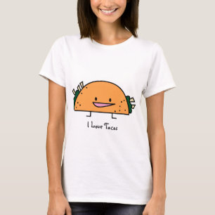 Amo el Tacos - camiseta de las señoras