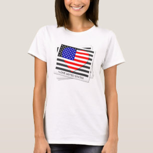 Amo Estados Unidos - Camisetas de época