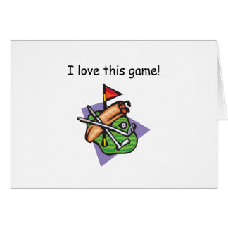 ¡Amo este juego! Diseño del golf