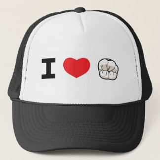 "Amo gorra del camionero de los dientes"
