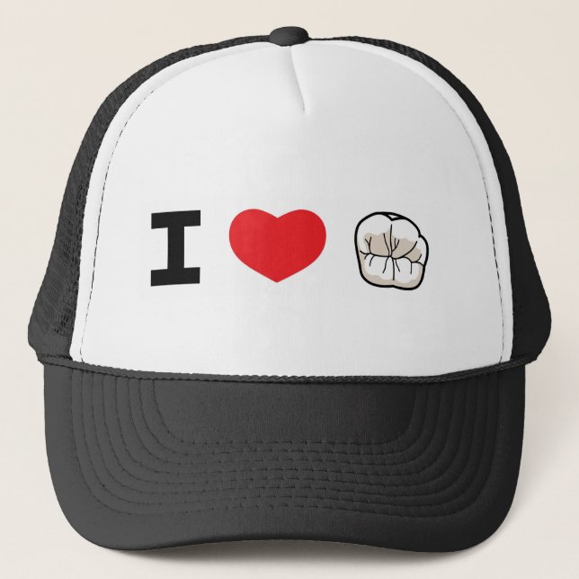 "Amo gorra del camionero de los dientes" (Anverso)