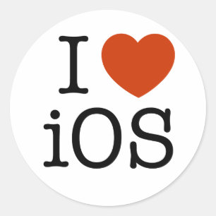 Amo iOS - pegatina