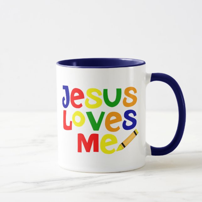 Amo Jesús/a Jesús me amo taza de café (Derecha)