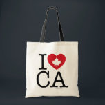 Amo la AC | Me encanta la bolsa de té personalizad<br><div class="desc">Que todos sepan lo mucho que aman a Canadá con este personalizable "I Love CA" (Amo a Canadá) bolso de té con tipografía retro y acento cardíaco de hojas de arce. La manera perfecta de mostrar tu orgullo y amor por Canadá. Personalice agregando su nombre. Hay otras ciudades y provincias...</div>
