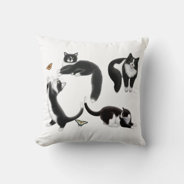 Amo la almohada de los gatos del smoking (Anverso)