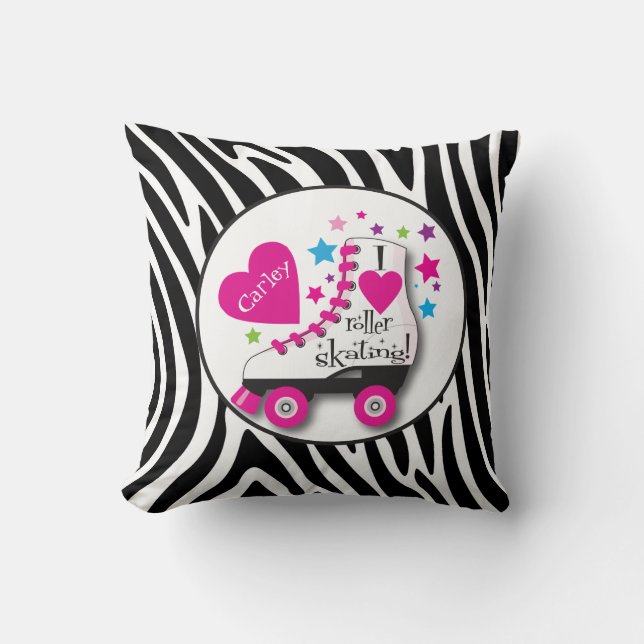 Amo la almohada del patinaje sobre ruedas (Anverso)