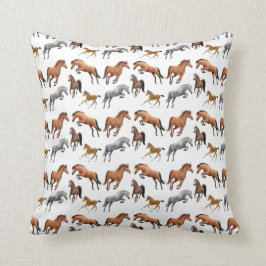 Amo la almohada inglesa de los caballos del puente