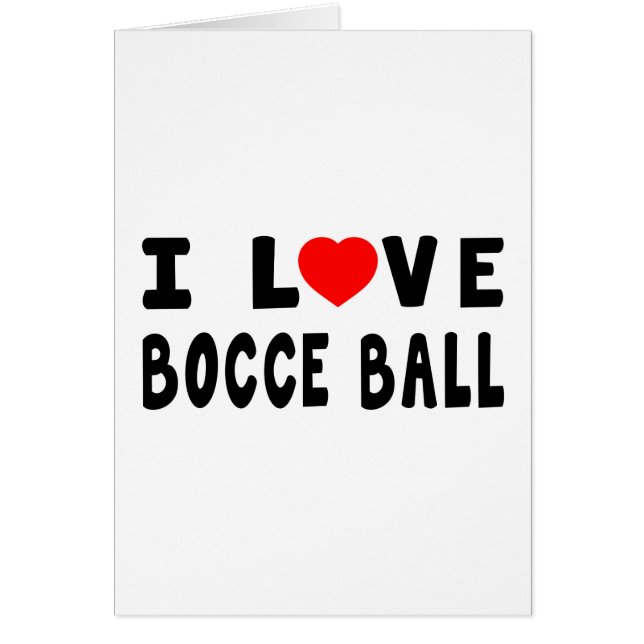 Amo la bola de Bocce (Frente)