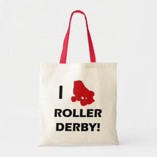 Amo la bolsa de asas de Derby del rodillo
