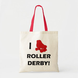 Amo la bolsa de asas de Derby del rodillo