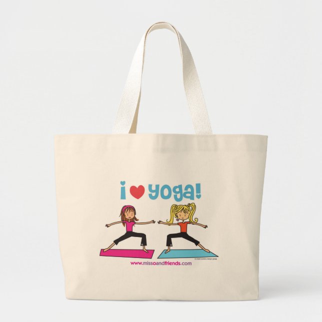 Amo la bolsa de asas de la yoga (Frente)