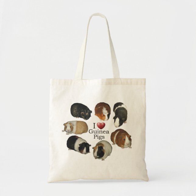Amo la bolsa de asas de los conejillos de Indias (Frente)