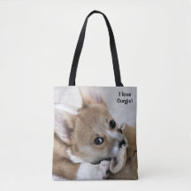 Amo la bolsa de asas de los Corgis