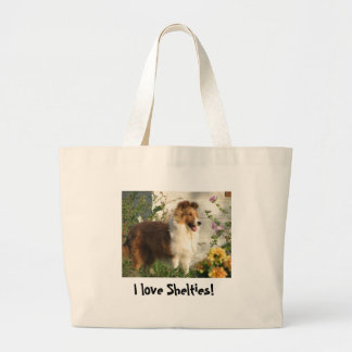 Amo la bolsa de asas de Shelties