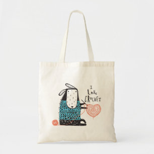 Amo la bolsa de asas del ganchillo