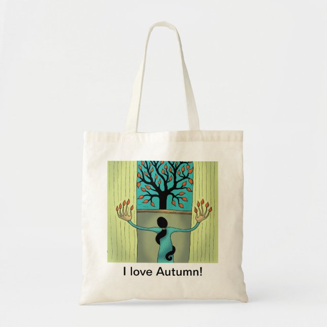 Amo la bolsa de asas del otoño (Frente)