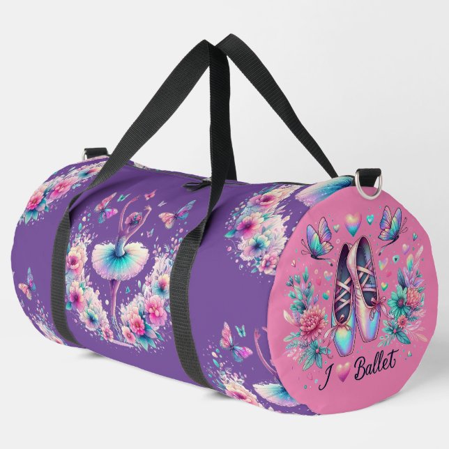 Amo la bolsa de ballet grande para bailarinas de b (Esquina izquierda)