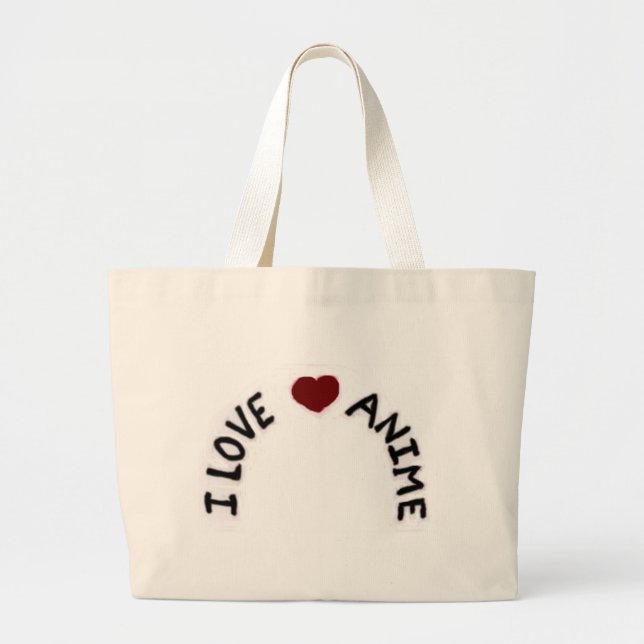 Amo la bolsa de libros del animado (Frente)