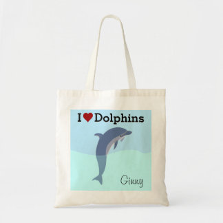 Amo la bolsa de tocador de los delfines