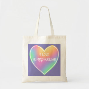 Amo La Bolsa De Tote De Corazón De Homeschooling