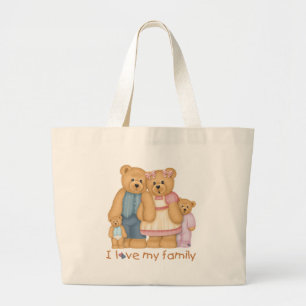 Amo La Bolsa De Tote De Mi Familia
