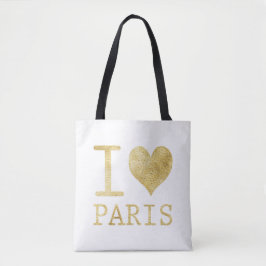 Amo la bolsa de tote de París