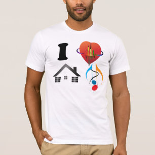 Amo la camisa de la música de la casa