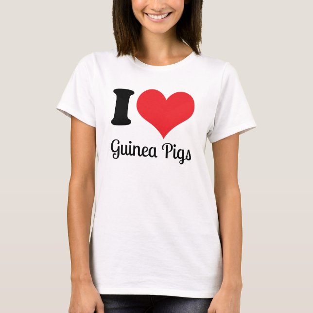 Amo la camisa de los conejillos de Indias (Anverso)